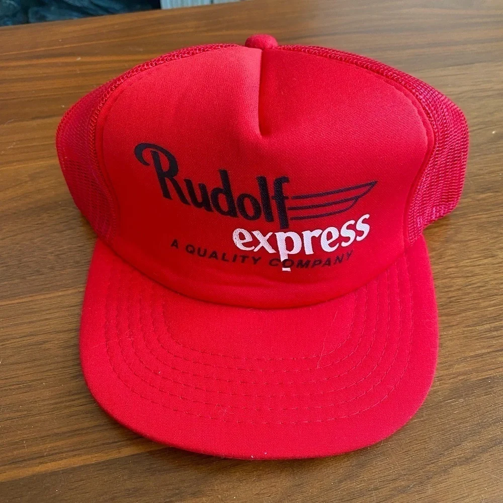 Rudolph Express A Quality Company Trucker Haf